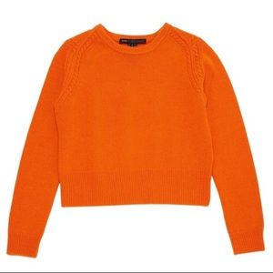 Marc by Marc Jacobs orange cropped sweater